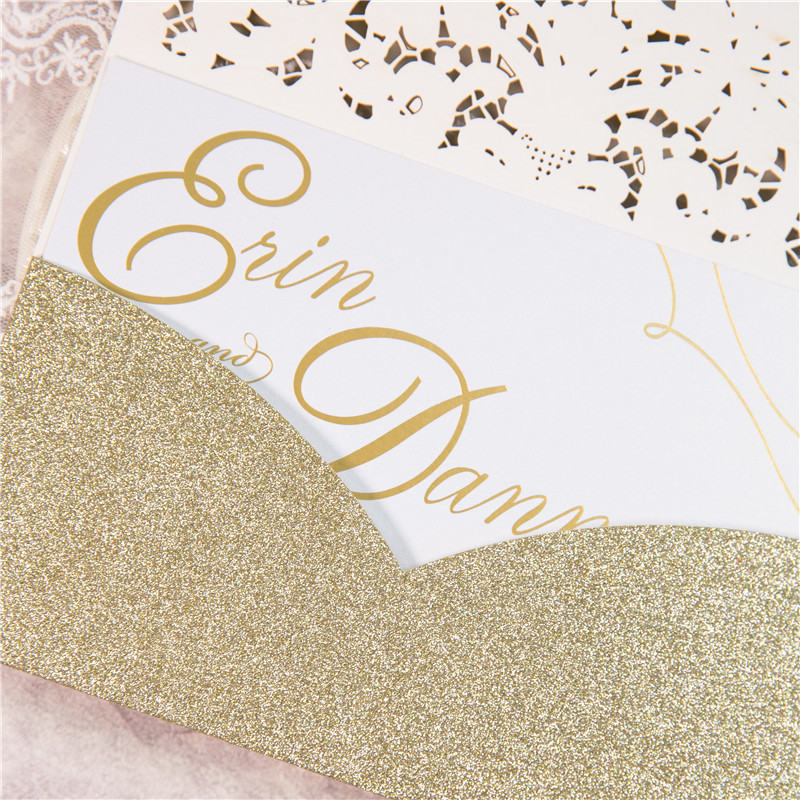 Elegante Invito Carta Glitter WPL0010G - Clicca l'immagine per chiudere