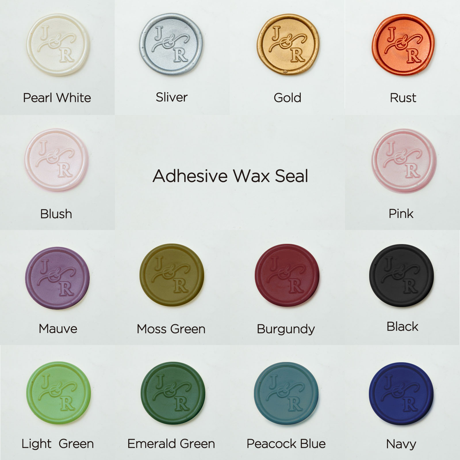 14 Colori Sigilli Adesivi Ceralacca WWS04 - Clicca l'immagine per chiudere