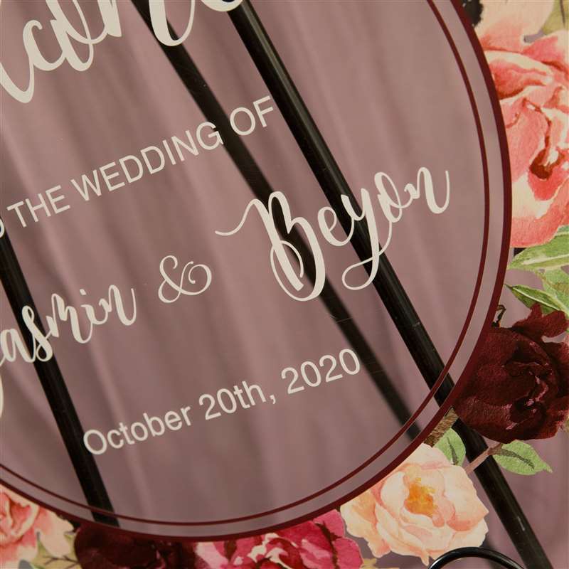 3mm Cartelli Plexiglass tableau di mariage YK012 - Clicca l'immagine per chiudere