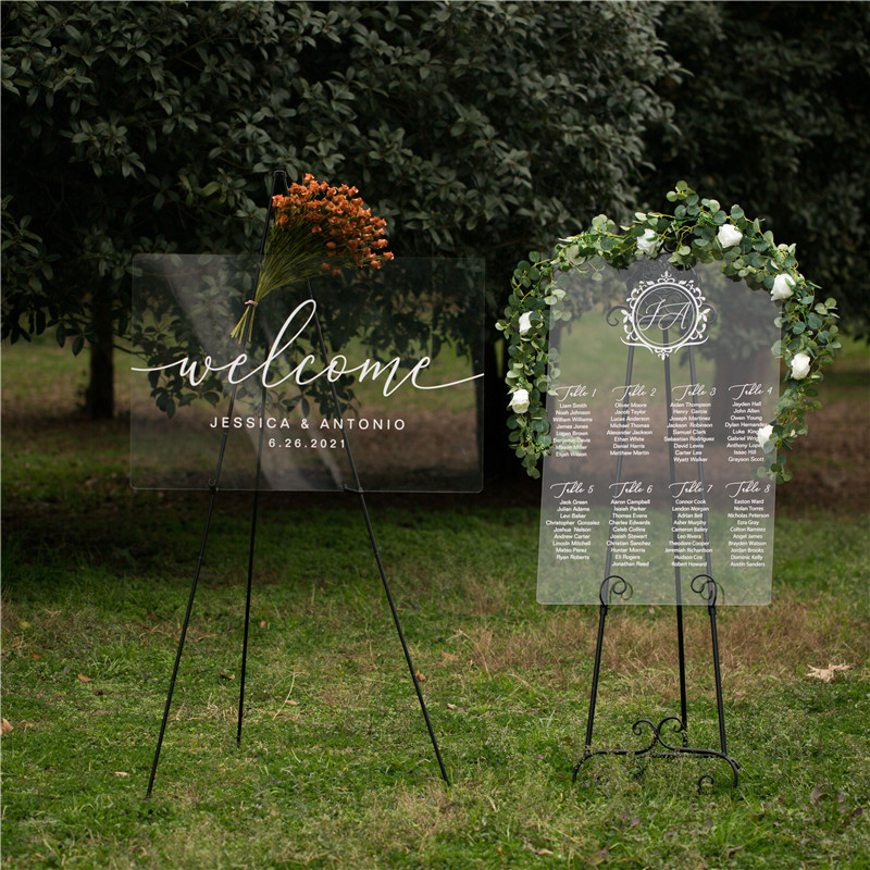 3mm Cartelli Plexiglass tableau di mariage YK044 - Clicca l'immagine per chiudere