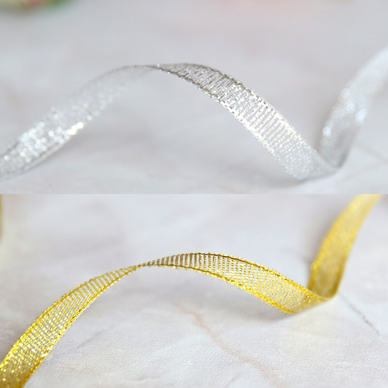 0.6cm Nastri Argento /Oro Glitter CZSD01