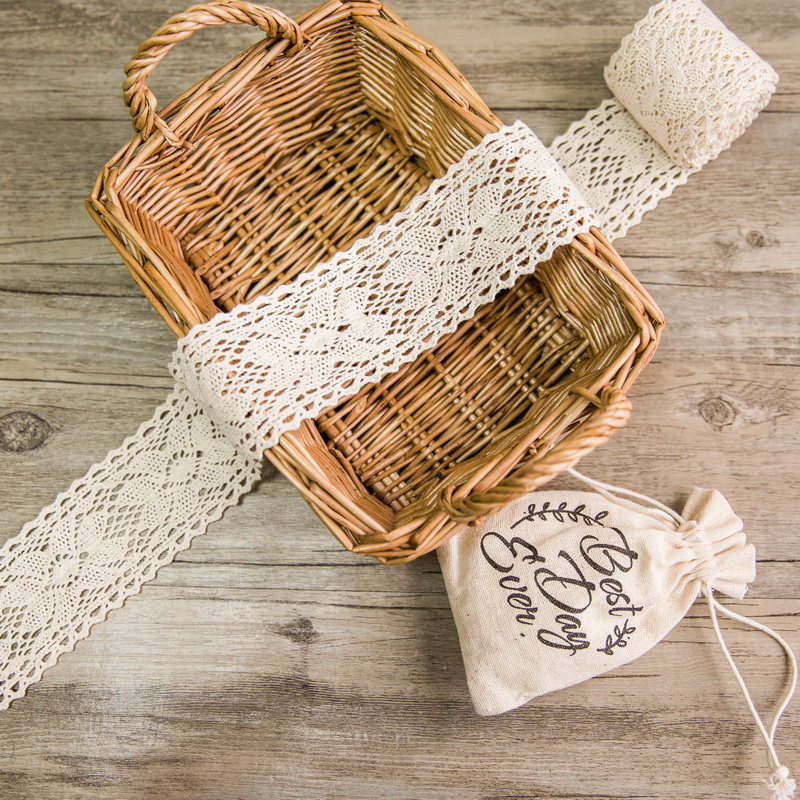 6cm Nastro Ricamato in Cottone LS06 (1 Yard)