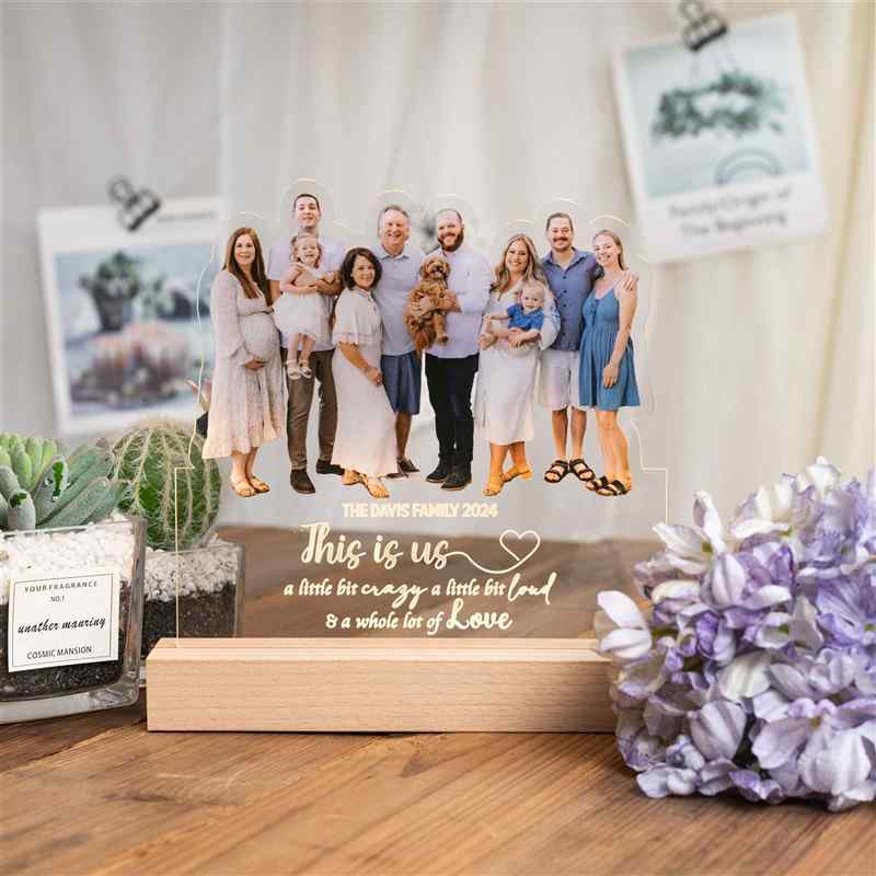 Foto ricordo di luce a LED YKM01 20X25 cm