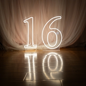 Cartello luminoso numerico (0–9) per decorazioni per feste FGSZM001