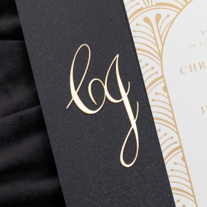 Invito di Nozze Senza Tempo, Elegante, Vintage e Botanico, con Tag Personalizzato in 3D WSNT009